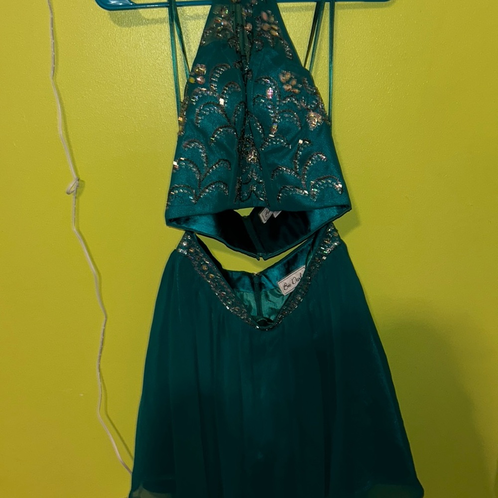 green homecoming dress